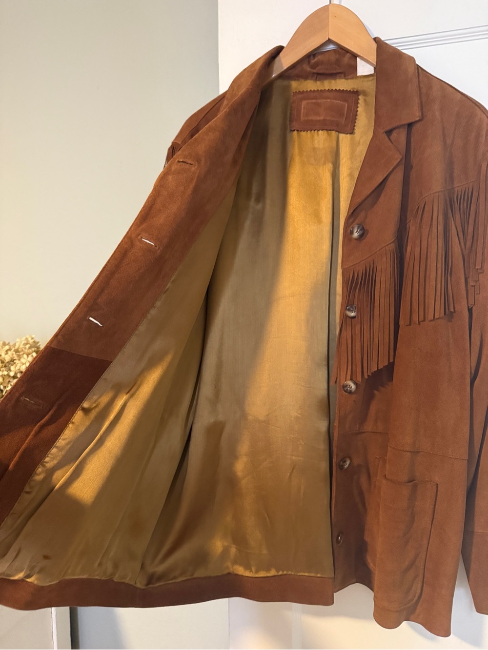 Excellent condition Vintage fringe suede jacket medium nili lotan - Picture 3 of 5
